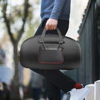Étui de transport pour haut-parleur portable de luxe résistant aux intempéries, en EVA rigide, avec bandoulière et système à double fermeture éclair