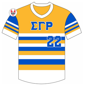 เสื้อกีฬาเบสบอลปักลายสำหรับสตรี Sigma แกมมา Rho sorority - Product Image 5