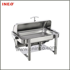 Deluxe Hydraulic Full Size Roll-top Chafing Dish Set <strong>Stand</strong> With Casted Alloy Legs <strong>Food</strong> Serving Dish for Kitchen Equipment - Product Image 2