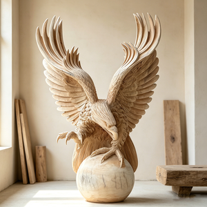 Hot <strong>Sale</strong> Modern Small Natural White Marble Flying Eagle Statue <strong>Sculpture</strong> <strong>for</strong> Outdoor <strong>Garden</strong> Landscaping Decor - Product Image 4