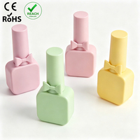 Botellas de Esmalte de Uñas Personalizadas con Logotipo, Rectangulares, Esmeriladas, de 10 ml, con Impresión a Color
