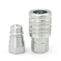Accouplement rapide de type push-pull en acier à haute teneur en carbone, norme ISO7241-A, 1/4 pouce, certifié