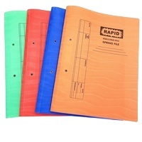 Fournitures de bureau papeterie de bureau en gros logo personnalisé bonne qualité FC étanche durable pvc plastique pp rapide printemps lime
