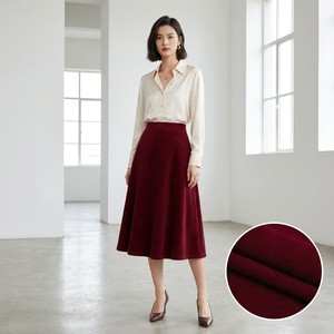 Jaqueta Moletom Infantil Unissex Jiaxing Vermelho Vinho Liso Tingido em Tecido de Veludo Cotelê de Algodão 18 Wales Fio Penteado Pesado <span class=keywords><strong>Anti</strong></span>-Desgaste - Product Image 4