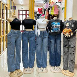 Coda di <span class=keywords><strong>Jeans</strong></span> all'ingrosso abbigliamento da donna merci miste sdoganamento vestiti commercio estero merci di coda di abbigliamento fonte - Product Image 3