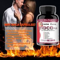 Vente en gros usine : Extrait de racine de Maca noire, Maca Plus pour des courbes extrêmes, Capsules de Maca pour l'augmentation des fesses et des hanches, Complément pour adultes, 60 gélules