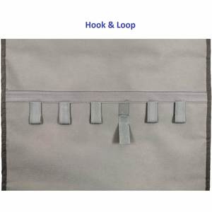 Porte-bijoux suspendu à fermeture éclair de grande capacité avec 80 poches, sac de rangement transparent pour économiser de l'espace, pour l'affichage des accessoires de bijouterie - Product Image 3