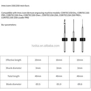 Fraiseuses dentaires électriques CORITEC pour laboratoire dentaire, fraises durables en carbure de tungstène Imes <span class=keywords><strong>Icore</strong></span> 150i/250i PMMA - Product Image 2