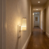 Veilleuses décoratives LED LOHAS à luminosité réglable, tour de Pise imprimée en 3D, veilleuse à brancher pour couloir et chambre
