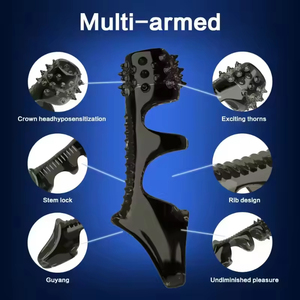 แหวนสั่นสำหรับผู้ชาย แหวนค็อกริง กันน้ำ 100% IPX7 สีตามสั่ง เป็นมิตรกับสิ่งแวดล้อม ของเล่นทางเพศสำหรับผู้ชายรักร่วมเพศ - Product Image 4