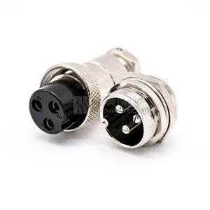 GX16 3 Pin 3Pin Konektor XLR 16Mm Plug Female Adapter Metal Round Shell