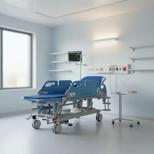 Camilla de Emergencia Aolike ALK06-H803 con Altura Ajustable, Manivela y 4 Ruedas Centrales de 6 Pulgadas - Product Image 3