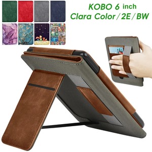 <span class=keywords><strong>KOBO</strong></span> Clara Color & BW 2024 Funda con correa de mano Soporte Ranura para tarjeta Cubierta de PU de 6 pulgadas para <span class=keywords><strong>Kobo</strong></span> Ebook - Product Image 2