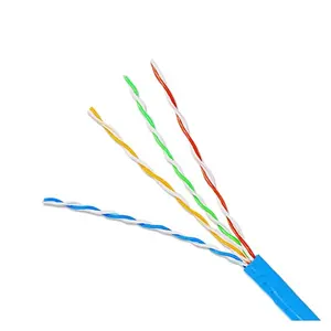 Lan 电缆 cat4 cat5e 4pr 绞合实心电缆内部网络电缆 100m 305m