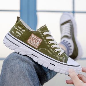 2025 Autumn New Men's <b>Head</b> Low-top Canvas Shoes Hong Kong <b>Style</b> Breathable Fashion Casual Sneakers Front Laces Korean Trendy - Product Image 2