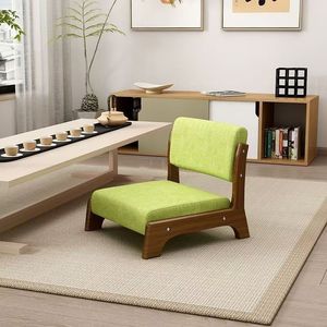 Tatami Chair Chinese Style Wood <b>Frame</b> Foam Cushion Chaise Lounge Indoor Seat - Product Image 4