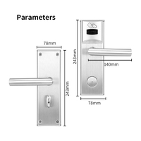 OYO Matériau de qualité supérieure Système de gestion d'hôtel électronique en acier inoxydable Clé RFID intelligente Carte de verrouillage de porte d'hôtel