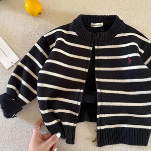 Tongxingyuan Boys Fleece Lined Knitted <b>Cardigan</b> <b>Thick</b> Winter Sweater Full Sleeve With Label And Tags - Product Image 2
