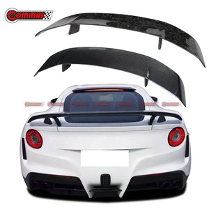 High Quality Upgrade to Novi Style Dry Carbon Fiber Auto Parts Car High Racing <b>Wing</b> Rear Spoiler For Ferrari F12 - Product Image 1