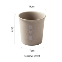Tasse à thé en céramique minimaliste BAMBUS, design portable pour les voyages, tasse à café en céramique de 300 ml pour le bureau, la pause déjeuner