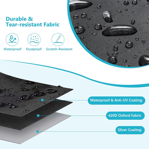 Funda para Refrigerador Impermeable y a Prueba de Polvo, Fundas para Refrigeradores de Exterior, Aptas para Congeladores Verticales/Refrigeradores de Bebidas - Product Image 2