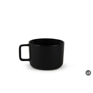 Set di 4 Tazze in Ceramica Jumbo Excelsa 40 Cl Nere in Stile Nordico - Product Image 4