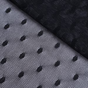 Tela de malla de poliéster 100% transpirable de <span class=keywords><strong>lunares</strong></span> de secado rápido negro trajes de escenario y vestidos tela de encaje de <span class=keywords><strong>lunares</strong></span> - Product Image 3