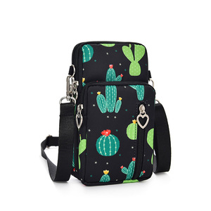 Mini Bolsa de Nylon para Teléfono Celular, con Cierre de Cremallera, Correa para el Cuello, Portátil, Monedero, Bolso para Teléfono, Unisex, Bandolera - Product Image 4