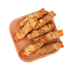 OEM ODM Pet Favorite Friandises pour chien Rouleau de sandwich à la viande naturelle avec nutrition riche en aliments pour animaux de compagnie