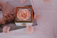 AYOYO 2025 nouvelle fleur éternelle parfum savon fleur boîte à bijoux saint valentin fête des mères cadeau