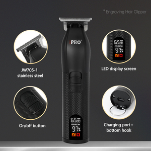 Ensemble tondeuse à cheveux IPRO 3 en 1 avec cape, étui en métal, 2 vitesses, 7000 tr/min, outils professionnels de coiffeur, machine à couper les cheveux - Product Image 2
