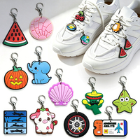 Breloques de lacets en PVC personnalisées ODM pour Halloween, avec fermoir mousqueton, motifs animaux, accessoires de lacets