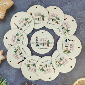3 adornos de cerámica impresos UV forma redonda acrílico <span class=keywords><strong>Bola</strong></span> de árbol de <span class=keywords><strong>Navidad</strong></span> adornos de cerámica para <span class=keywords><strong>pintar</strong></span> adornos de sublimación de cerámica - Product Image 6