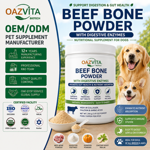 Brodo di Ossa di Manzo Naturale in Polvere per Animali Domestici, Supporto per Articolazioni e Digestione, Integratore Ricco di Collagene per Cani - Product Image 1