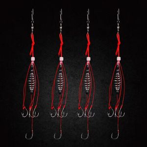 Byloo-gancho de pesca para tienda en línea, trampa de cebo, alimentador, jaula con muelles de acero inoxidable, 6-12 # - Product Image 4