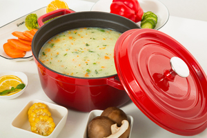 Casserole ronde <span class=keywords><strong>en</strong></span> <span class=keywords><strong>fonte</strong></span> émaillée de style français et néerlandais, grande capacité, pour la cuisson à la vapeur, idéale pour la maison – Nouveauté 2026, Vente Flash - Product Image 2