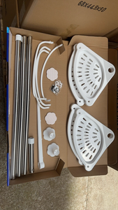 Étagère de douche murale à vente chaude, 2,6 m, étagères de rangement pour salle de bain en gros, étagère d'angle en métal - Product Image 5