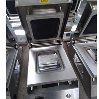 Plateau de table Machine à sceller les aliments viande légumes Boîtes en aluminium Machine à emballer par thermoscellage Récipient alimentaire Scellant à chaud