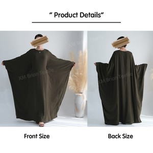 Elegante Abito da Donna con Maniche a Pipistrello, Design Antistatico e Aderente in Vita, Materiale in Poliestere, Ideale <span class=keywords><strong>per</strong></span> Feste Autunnali a Dubai - Product Image 4