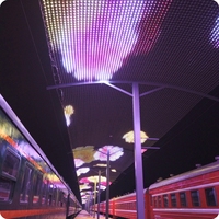 Écran LED à grille T20P80-2 2024, contrôle intelligent, éclairage de tunnel Nova, éclairage de puits de lumière, mur-rideau, écran à pixels pour ascenseur