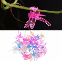 Clips de fixation pour plantes grimpantes, supports pour orchidées, pinces colorées en forme de libellule, pinces en plastique pour plantes de jardin, pinces délicates pour fleurs et plantes