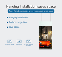 Afficheur publicitaire numérique LCD double face suspendu pour intérieur, écran tactile, compatible SDK, pour ascenseurs, résolution 1080p, kiosque