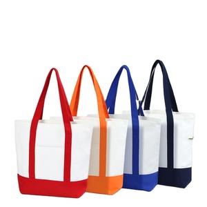 Kích Thước Lớn Tự Nhiên Tái Chế Văn Phòng Du Lịch Hàng Tạp Hóa Bông Du Lịch Vải Tote Túi Mua Sắm Bãi Biển Qua Đêm Totes Túi Tái Sử Dụng - Product Image 1