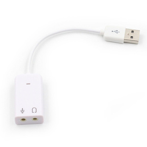 Kartu suara USB eksternal 7.1 adaptor USB ke 3D, mikrofon Headset <span class=keywords><strong>Audio</strong></span> suara Virtual 3.5mm Jack untuk Laptop PC Notebook - Product Image 4