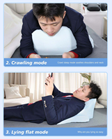 Oreiller ergonomique en mousse à mémoire de forme pour le cou, soulagement de la douleur et traction, housse amovible et lavable