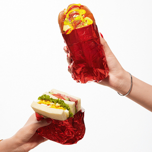 Biểu Tượng Tùy Chỉnh Cấp Thực Phẩm Bánh Hamburger Nhôm Lá Giấy Tờ Tổ Ong Bánh Hamburger Hotdog Nhiều Lớp Cách Nhiệt Giấy Nhiệt - Product Image 5