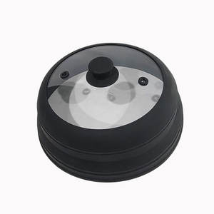 נפלא 11.8in צלחת קריסה מכסה מכסה מכסת זכוכית סיליקון מיקרוגל כיסוי מגן 30 ס "מ 30 ס" מ - Product Image 4