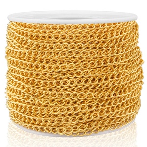 Cadenas de Eslabones Cruzados Aplanados con Recubrimiento PVD de 1 mm, 1.5 mm y 2 mm de Ancho para Fabricación de Joyería DIY, Collares, Pulseras y Accesorios al por Mayor - Product Image 4