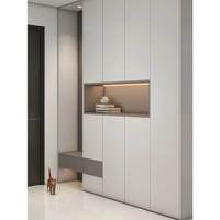 Mueble de Almacenamiento de Zapatos de Madera para Sala de Estar de Apartamento o Villa Moderna, Ahorra Espacio