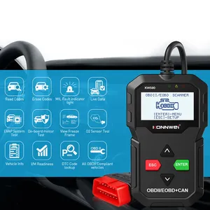 Konnwei Kw590 Obd2 Auto Fout Diagnostisch Instrument 12V Auto Truck Detector Scanner Kan J1850pwm J1850vpw Iso9141 <span class=keywords><strong>Kwp2000</strong></span> - Product Image 3